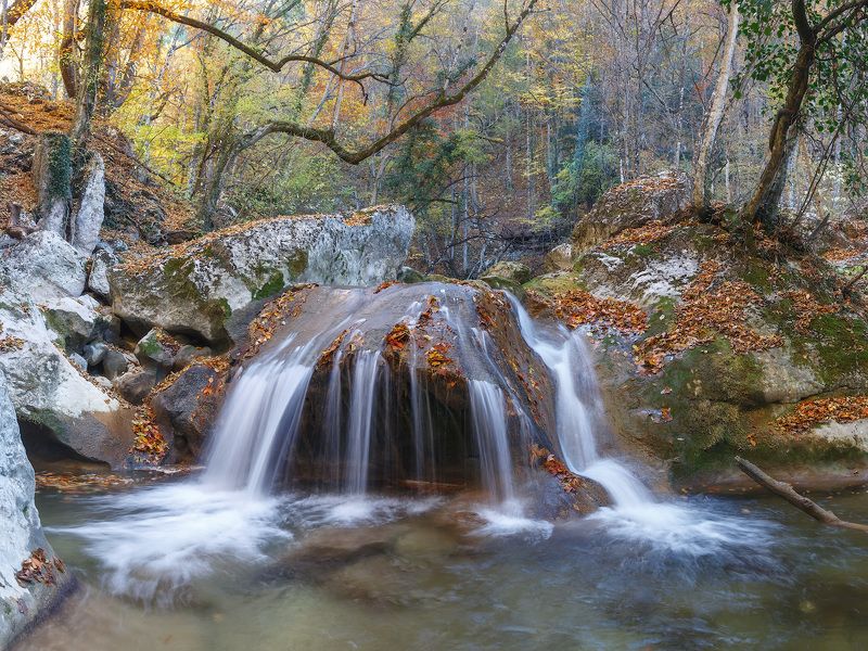 крым, осень, каньон. Осень в Большом каньоне Крыма. фото превью