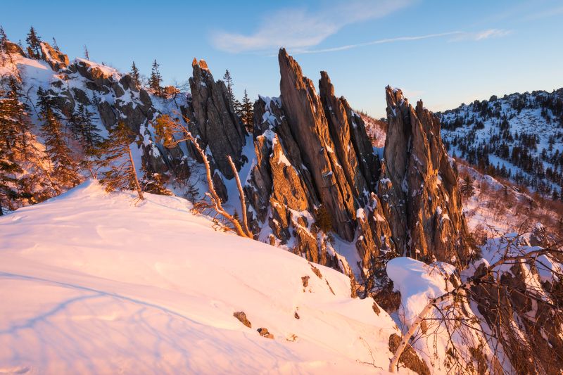 Таганай, Двуглавая сопка, Перья фото превью