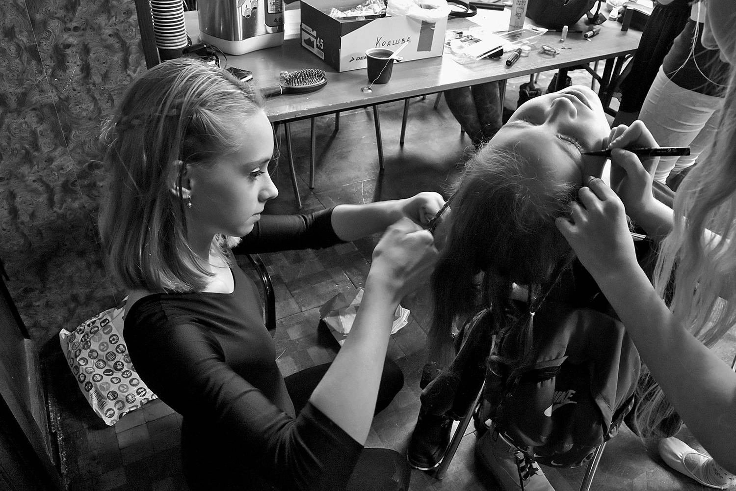 танцы, девочка, чб, апатиты, Николай Смоляк