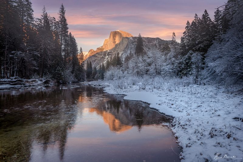 yosemite, usa, california, landscape View of Half Dome Rock in Yosemite фото превью