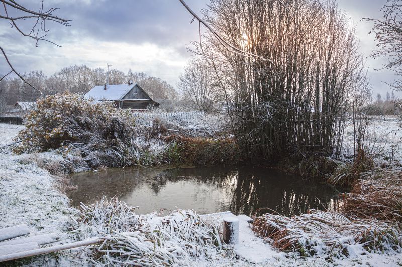 окьябрь Торбеево Первый снег в октябре... фото превью