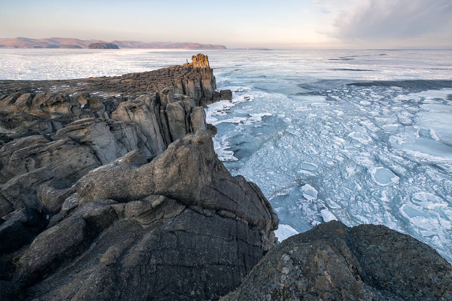 Приморье, Владивосток, Приморский край, Японское море, мыс брюса, маяк буссе, зима, Александр Телешов