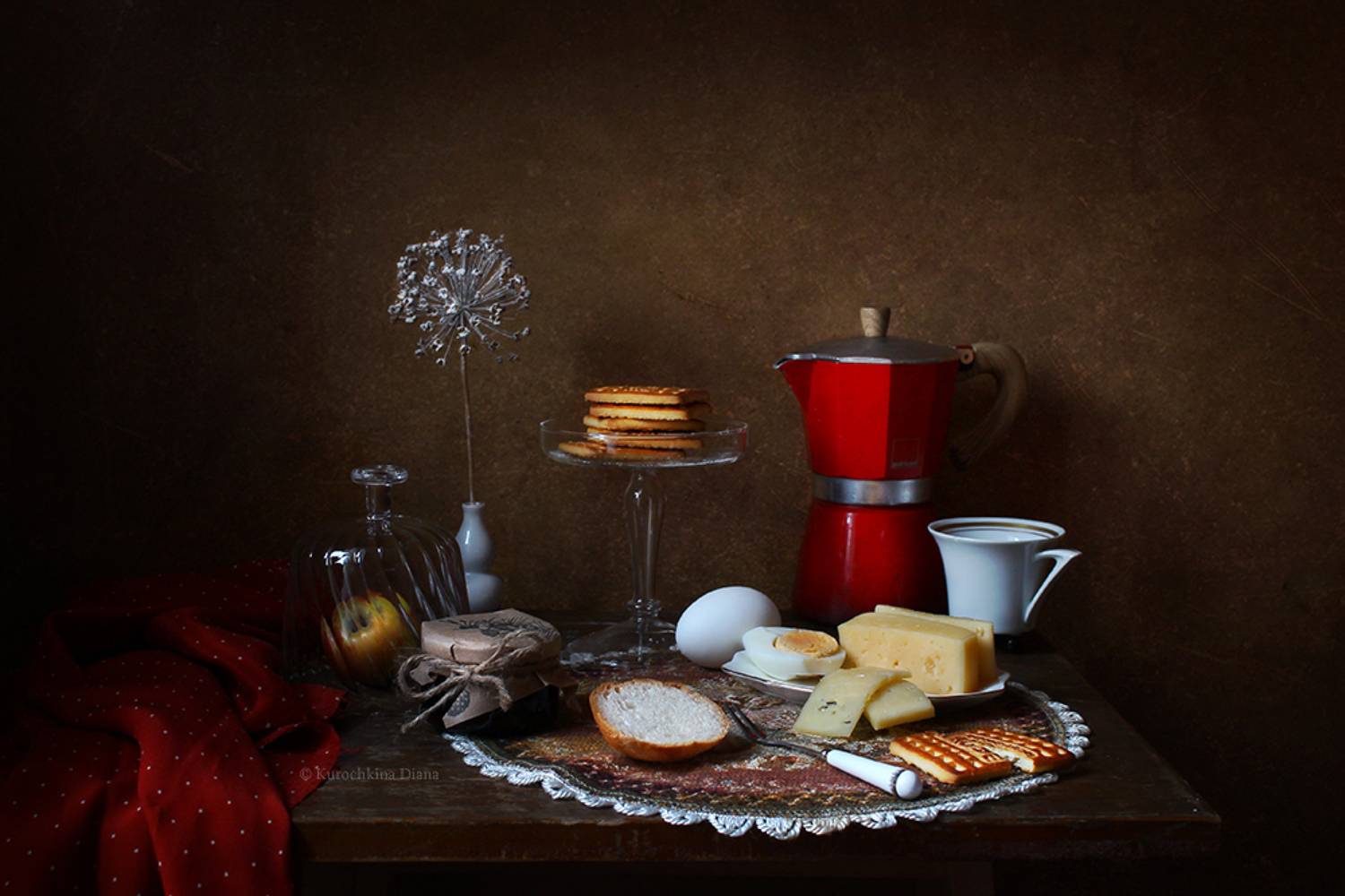 натюрморт, завтрак, Курочкина Диана