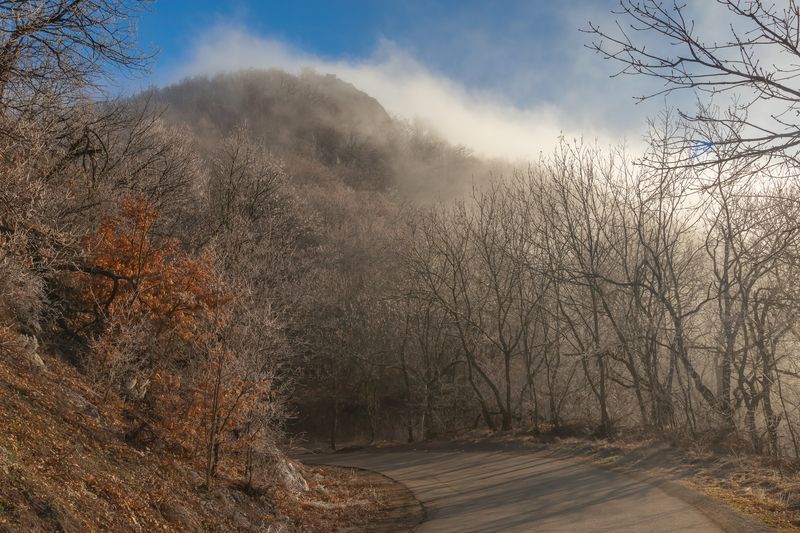 дорога,туман,пейзаж,бештау,кмв Про дорогу в тумане фото превью