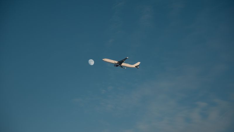 луна, самолет, аэрофлот, споттинг ,взлёт На луну фото превью