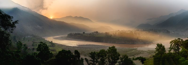 непал, куринтар, утро, туман, рассвет Утро в Куринтаре фото превью