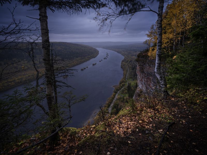 ветлан, вишера, острова, красновишерск, пермский край, урал Осенние сумерки фото превью