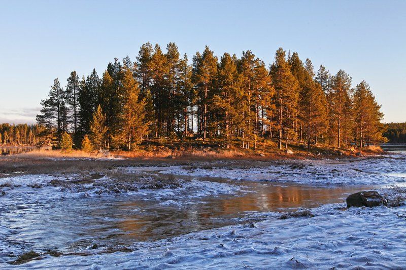 Белое море, Море, Нильмогуба, Осень Беломорье. Осень. фото превью