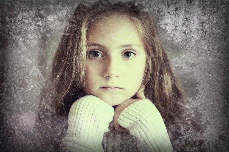 Winter, Window, Portrait, Girl, Child, Портрет, Ребенок, Девочка, Зима, Окно Margo фото превью
