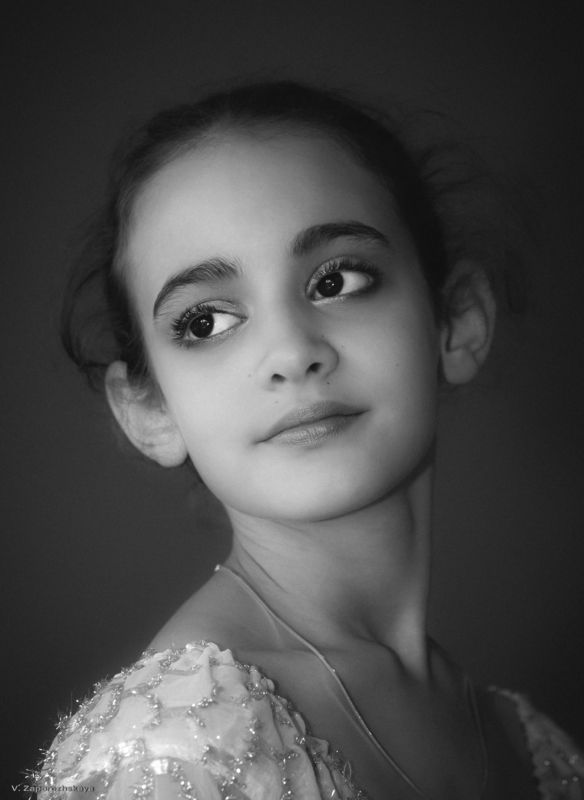 портрет, детский портрет, монохром *** фото превью