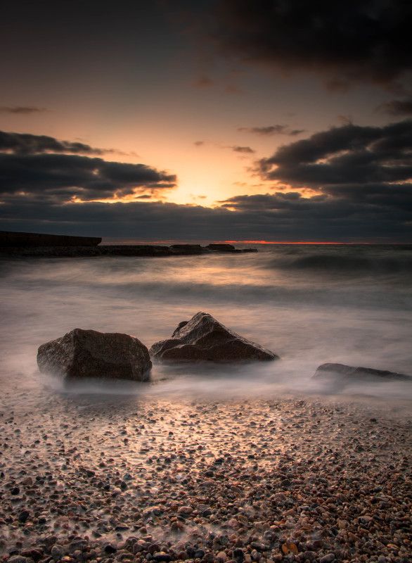 Выдержка, Камни природа, Рассвет, Утроморе, Фото камушки фото превью