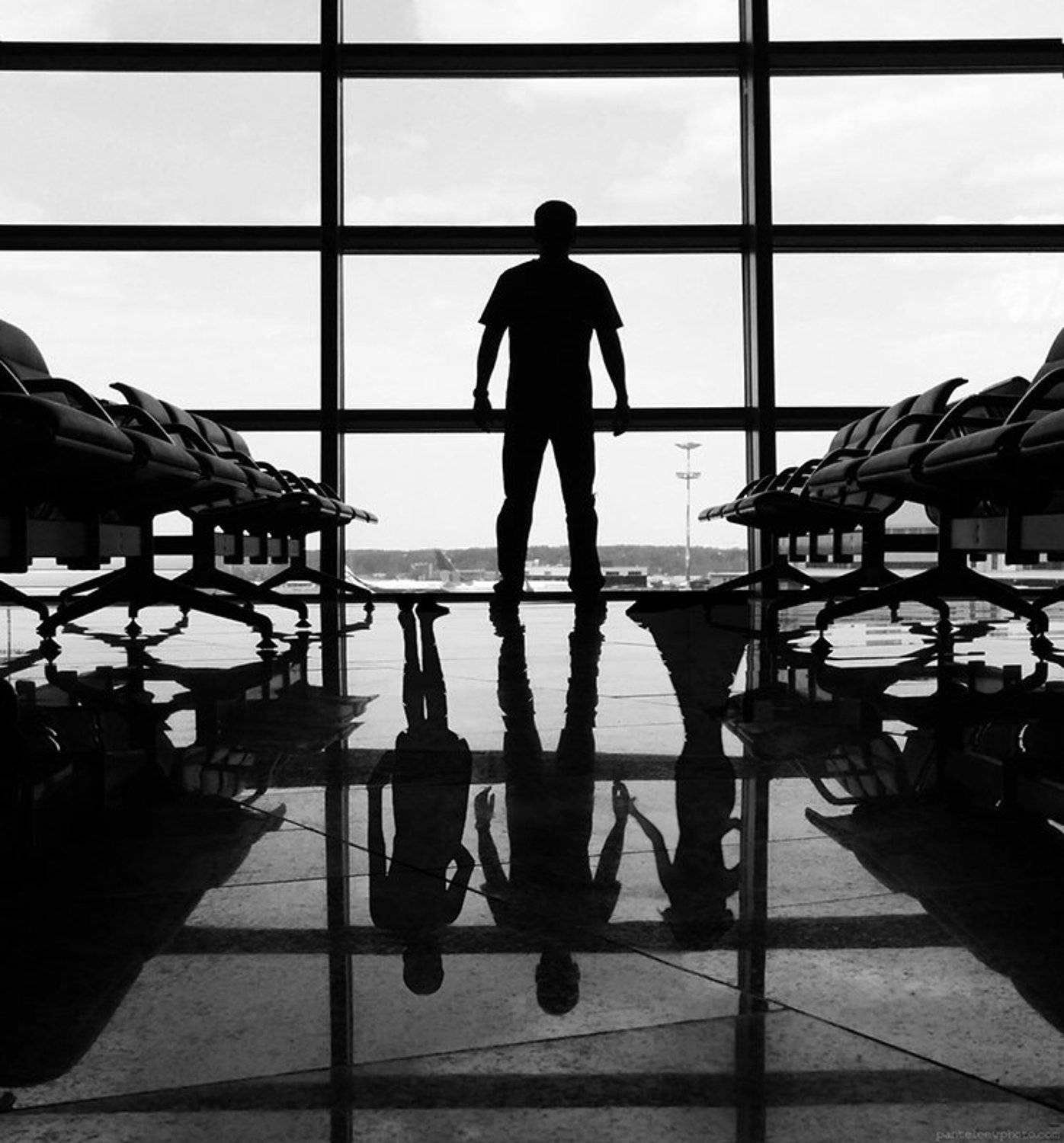 airoport, black and white, concept, conseptual, women, Пантелеев Алексей