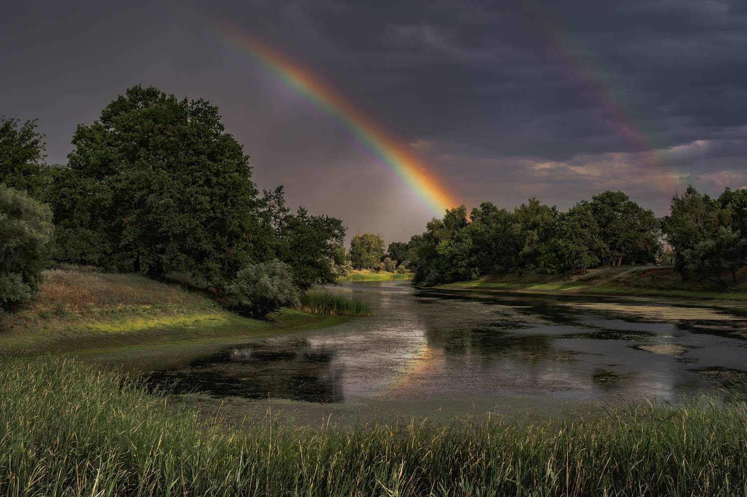 пейзаж,природа,радуга,озеро, Vasilev Roman