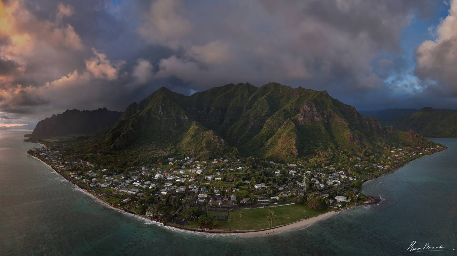 oahu, hawaii, drone, landscape, Bevzenko Roman