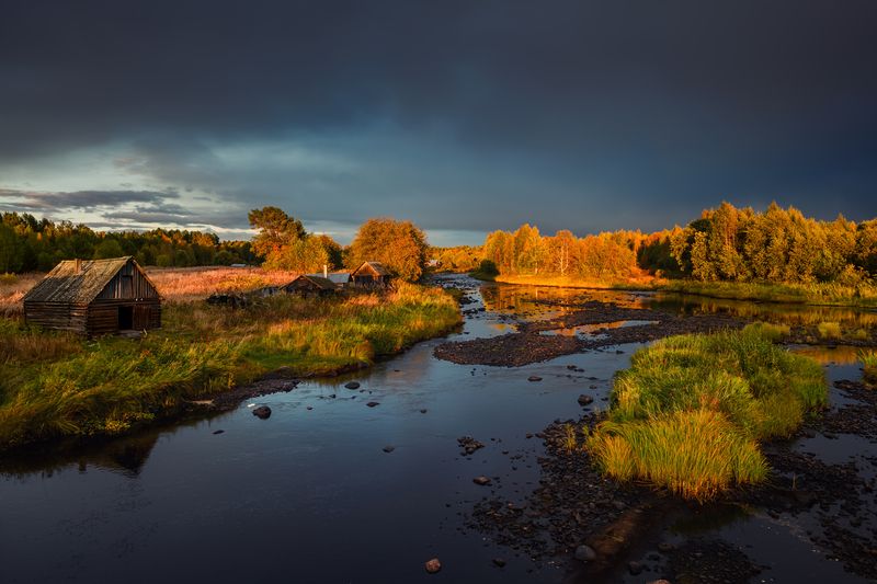 Осень на реке Пяльма... фото превью