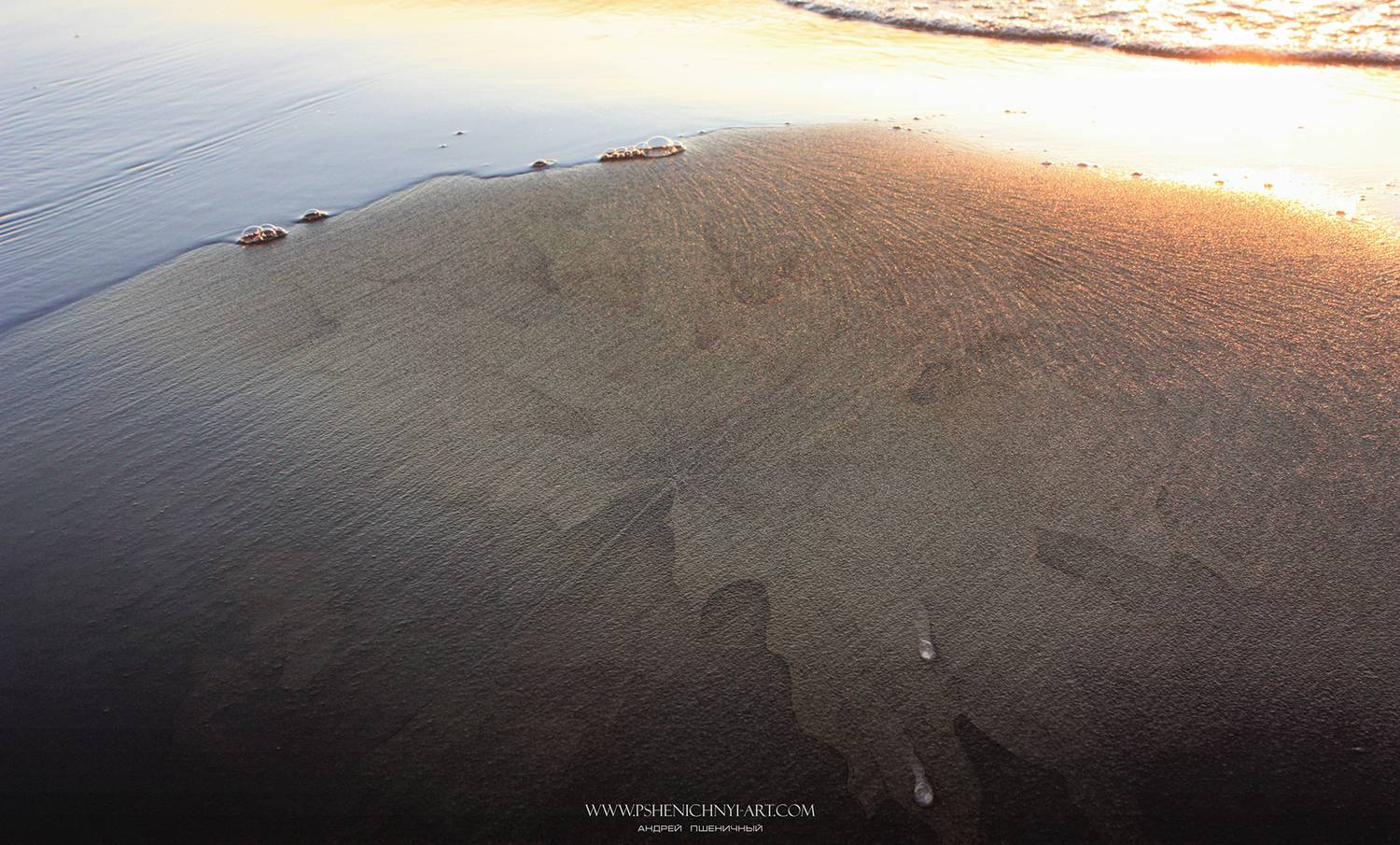 хрупкий, силуэт, кленовый лист, мираж, песок, берег, рисунок, концепция, волна, минимализм, Пшеничный Андрей