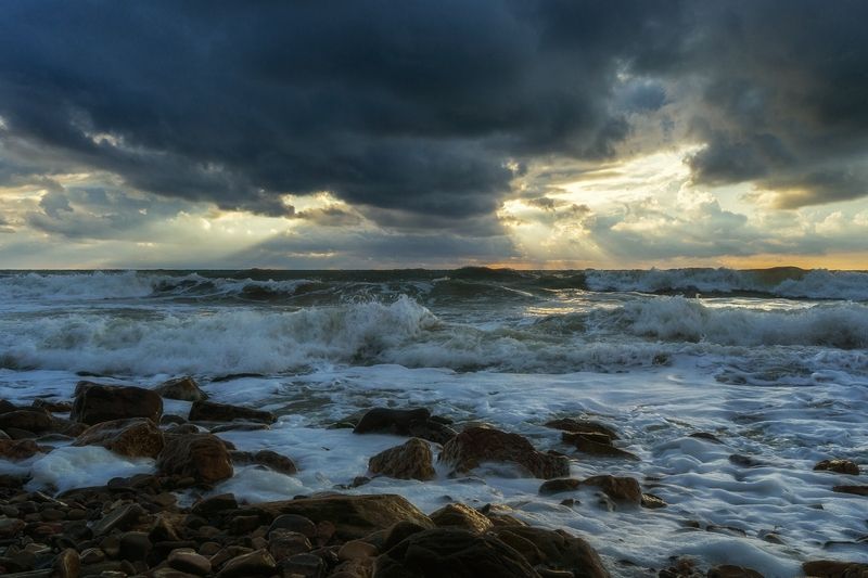 море, шторм, , закат, , кадош, , туапсе Черноморские зарисовки фото превью