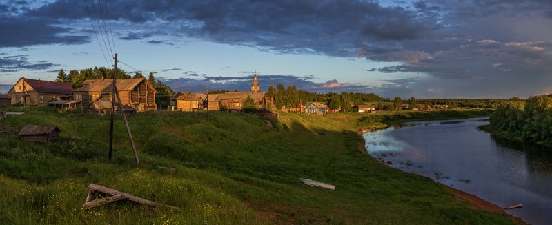 кимжа, архангельская область Летний вечер фото превью