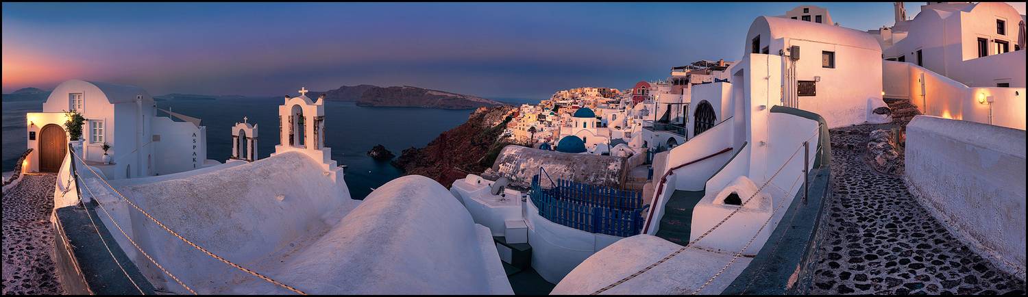 santorini, greece, morning, sunrise, village, Gubski Alexander
