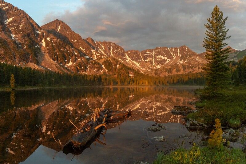 арадан Закат на озере Красное. Арадан фото превью