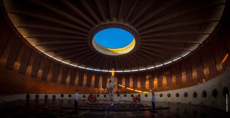 памятник, волгоград, архитектура, память, закат Мамаев Курган фото превью