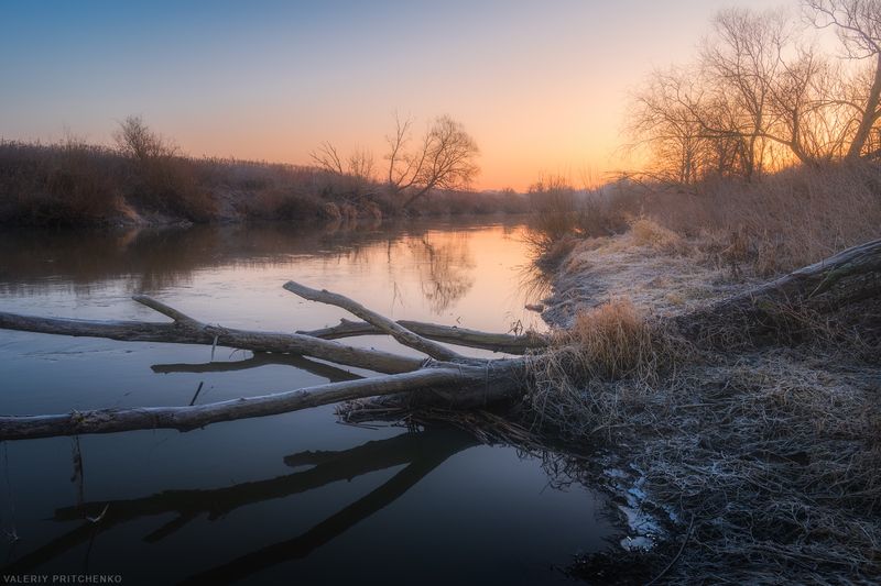 Морозное утро фото превью