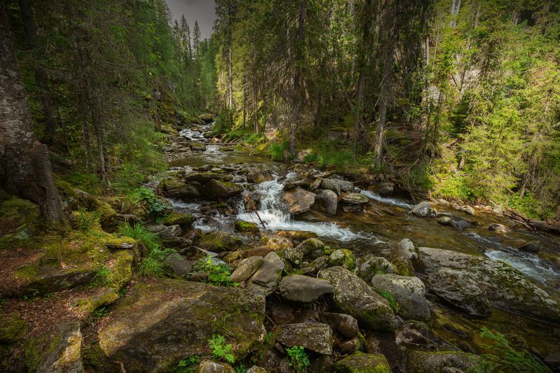Жигалан, водопады Река Жигалан фото превью