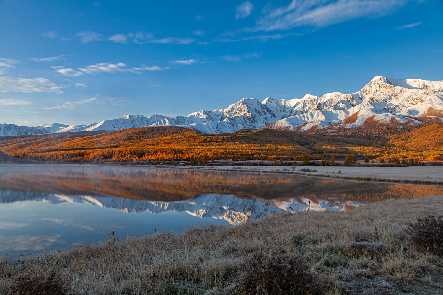 Пейзаж Джангысколь Алтай осень, Григорий Сидоров