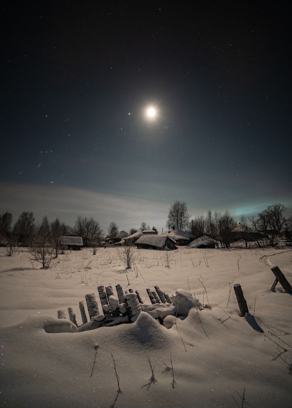 Ночная прогулка под лунным светом. фото превью