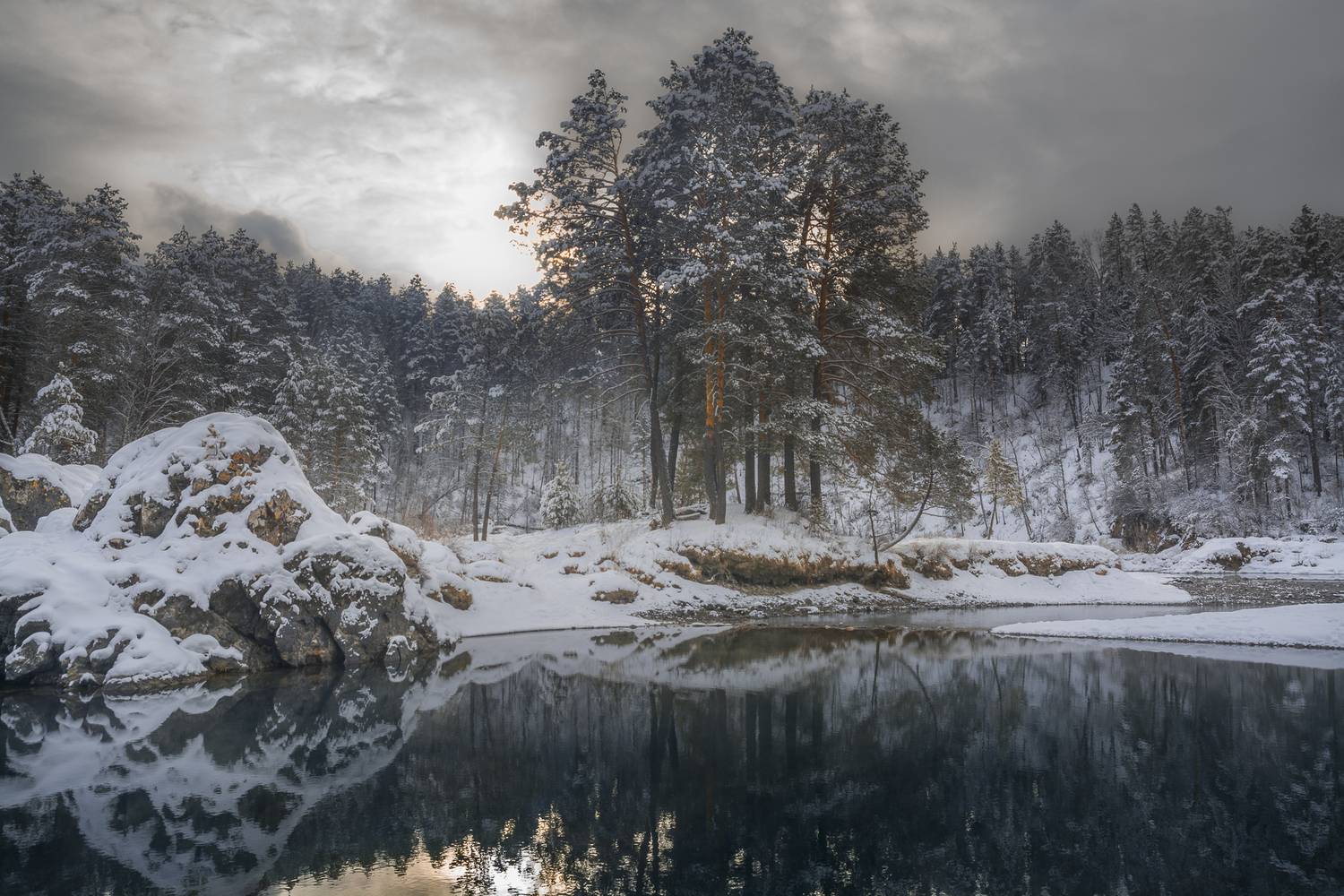 россия, горный алтай, река катунь, озёра, зима, январь, Поляков Андрей