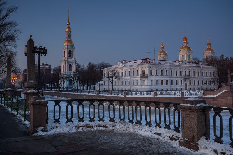санкт-петербург, петербург, питер, крюков канал, никольский морской собор В Петербурге холодно фото превью