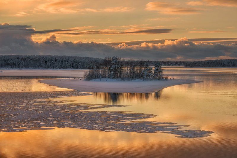 карелия, сегежа Закат на Сегеже (v.2) фото превью
