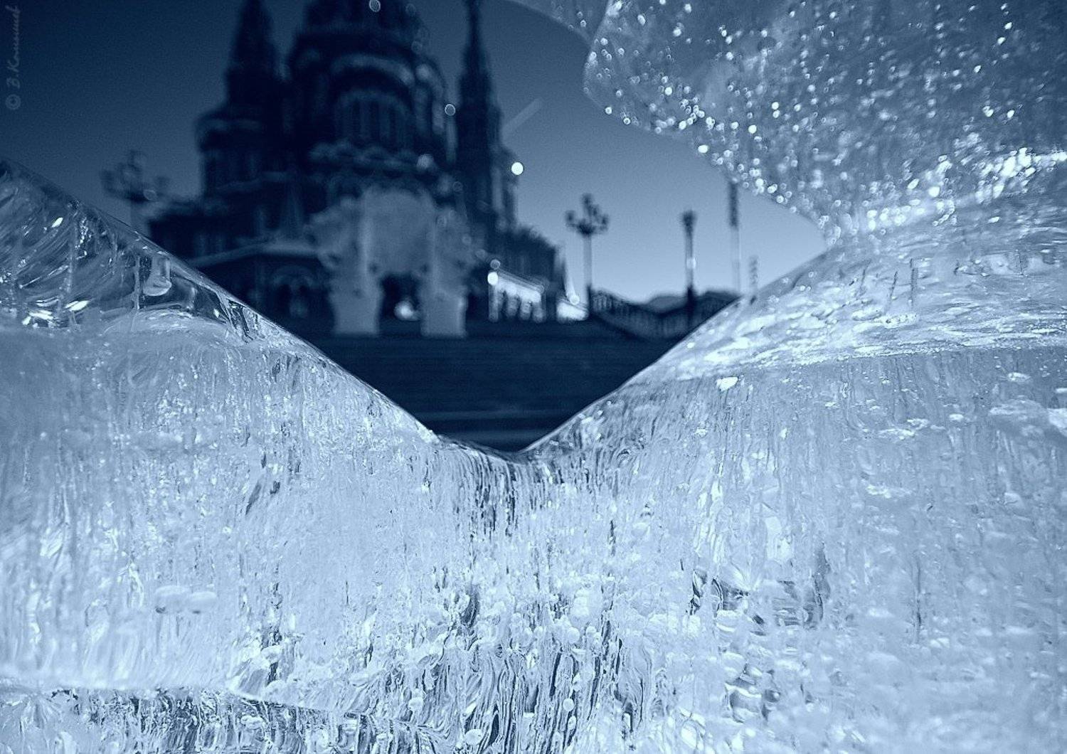 Город, Зима, Лёд, Владимир Комышев