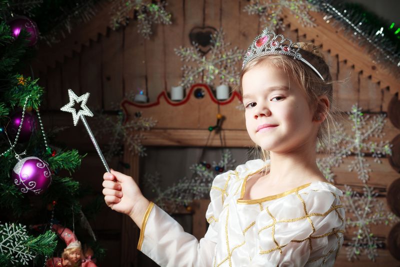 девочка, портрет, детский, новый год Новогодняя фотосессия фото превью