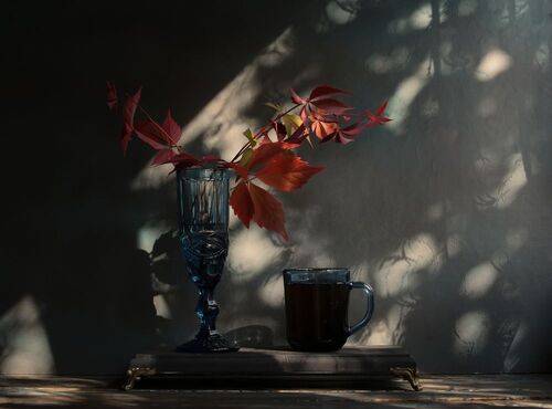 Листья дикого винограда