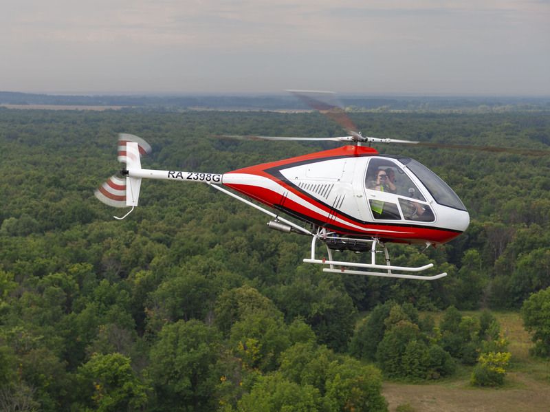 авиация, вертолет орлан, air to air, Малый вертолет фото превью