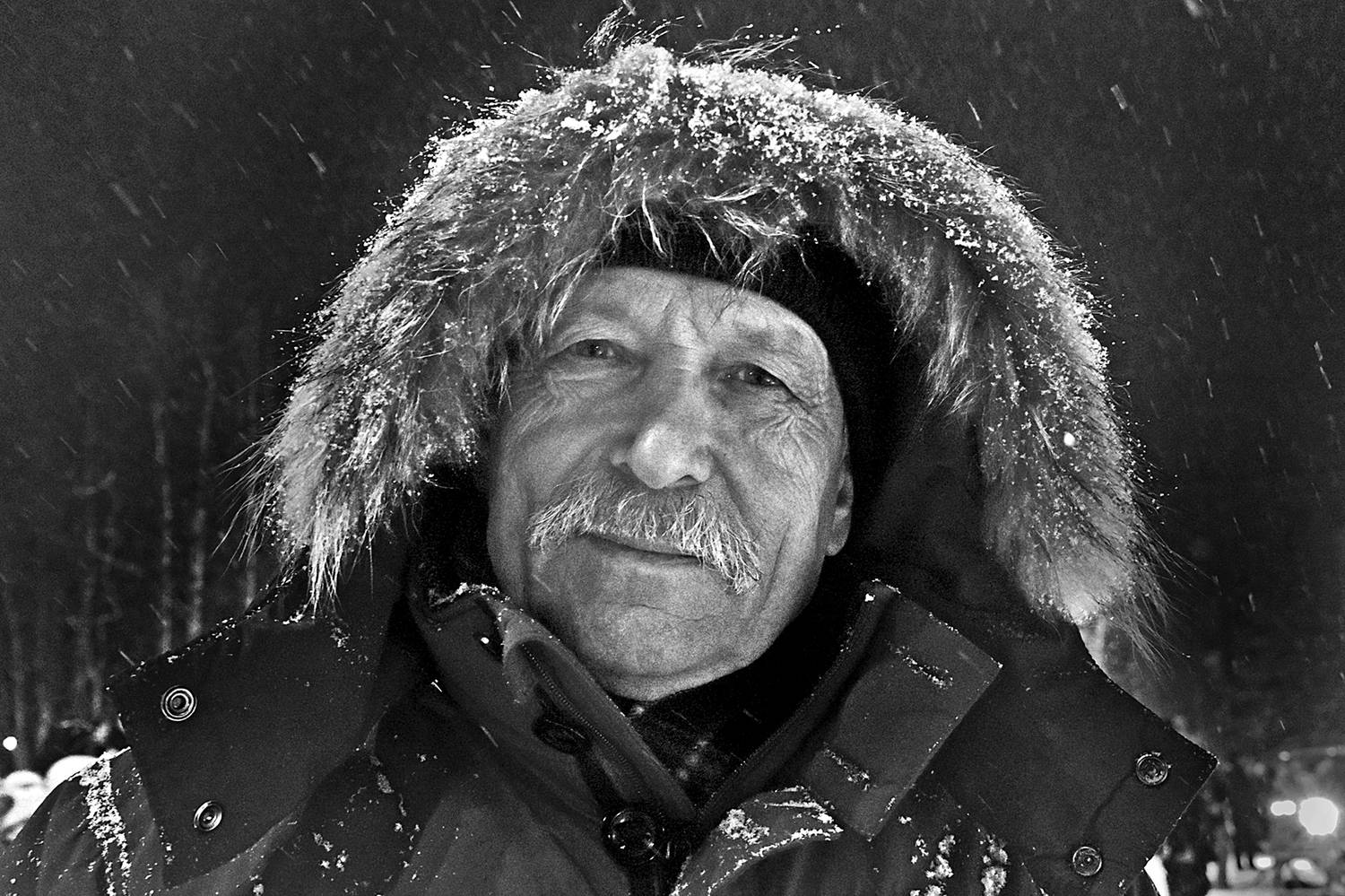 портрет, мужчина, чб, апатиты, зима, Николай Смоляк