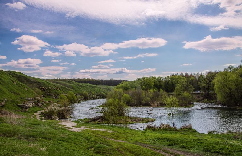 красивая меча,  река, вечер Вечер на Красивой Мече фото превью