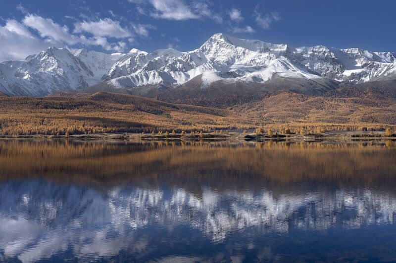 Алтай, Чуйсккий хребет, отражение, горы Отражение фото превью