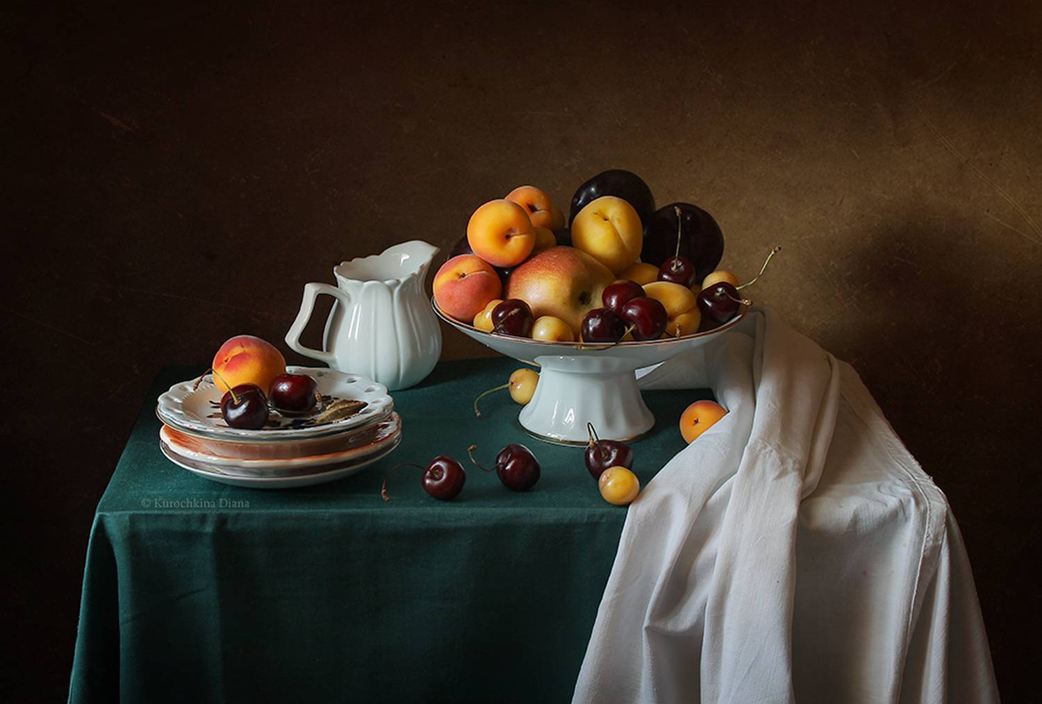 натюрморт, фрукты, Курочкина Диана