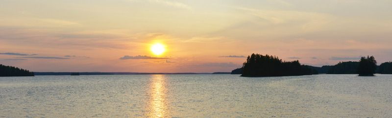 карелия, онежское озеро, мижостров, закат Пастельный вечер на острове Миж фото превью