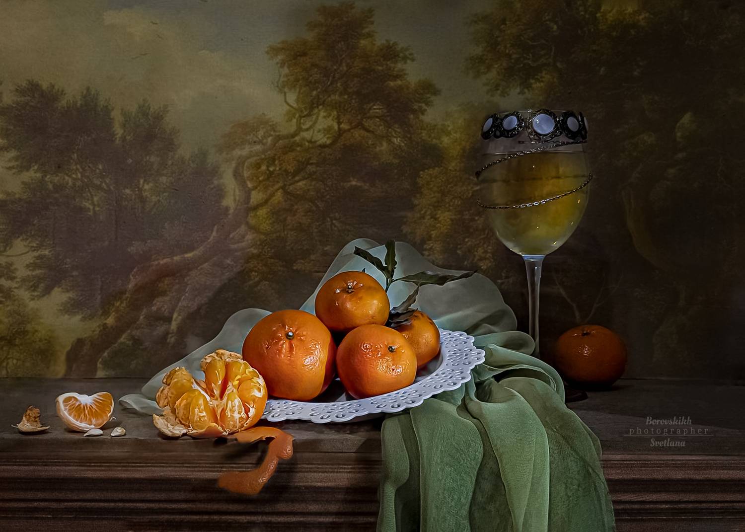 натюрморт, низкий ключ, darkphoto, фрукты, мандарины, food_photo, art_photo, фото на телефон, Боровских Светлана