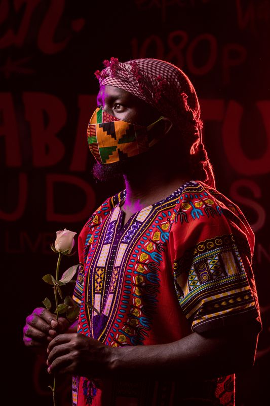 Afro Mask Ankara Patterns Studio Portraits Male In Kenya Afro Mask Ankara Patterns Studio Portraits Male In Kenya фото превью