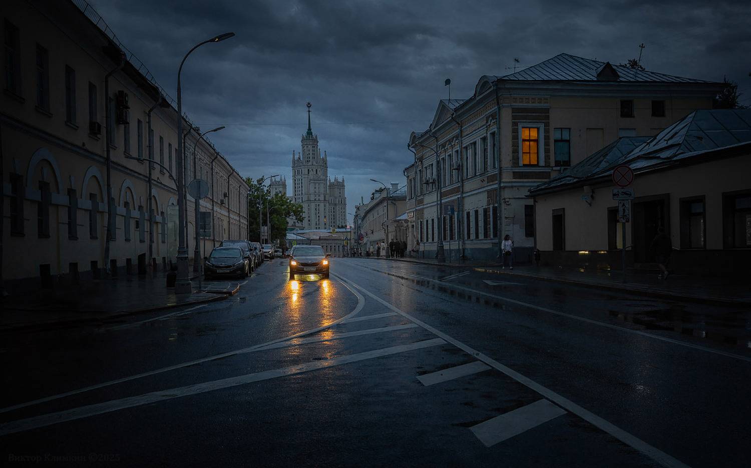 москва, вечер, первые огни, Виктор Климкин