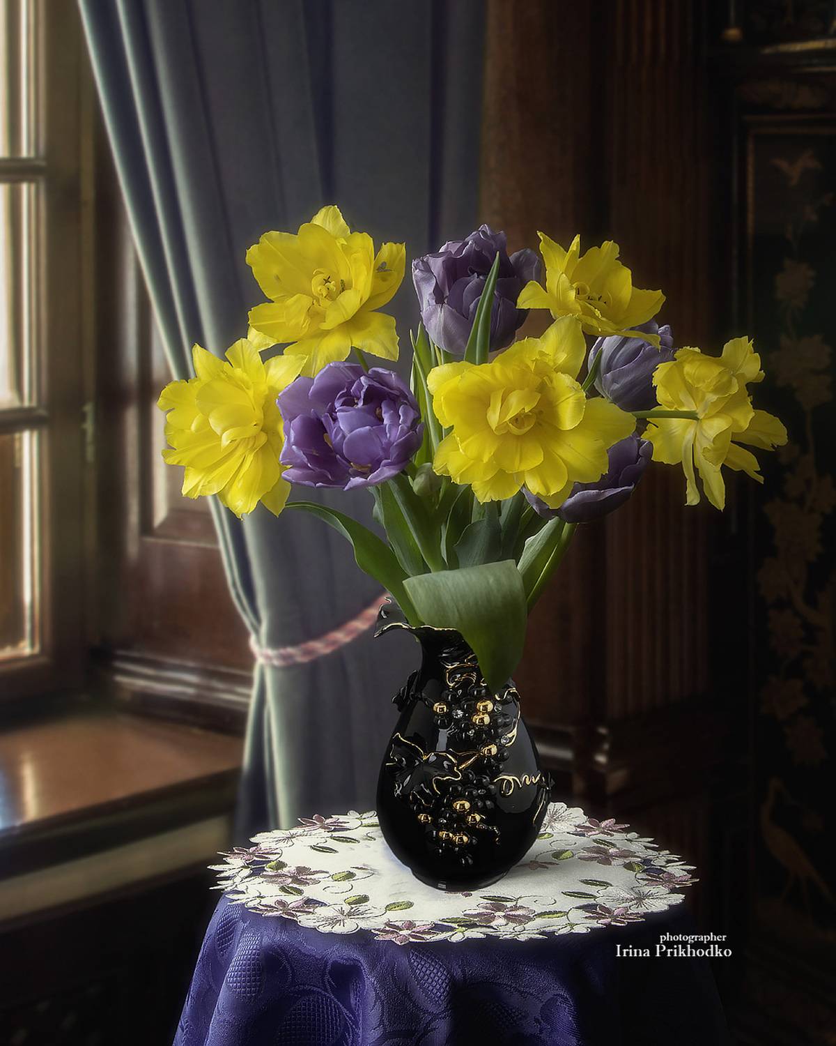 натюрморт, цветы, тюльпаны, букет. интерьер, Приходько Ирина