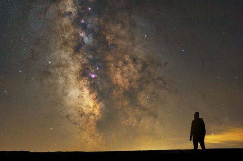 Selfie with the Milky Way