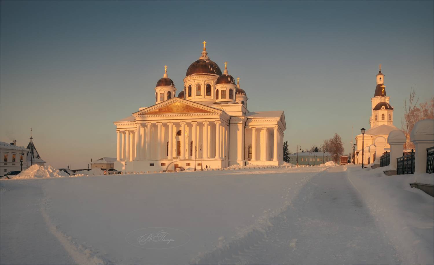 собор церковь снег площадь, Вера Петри