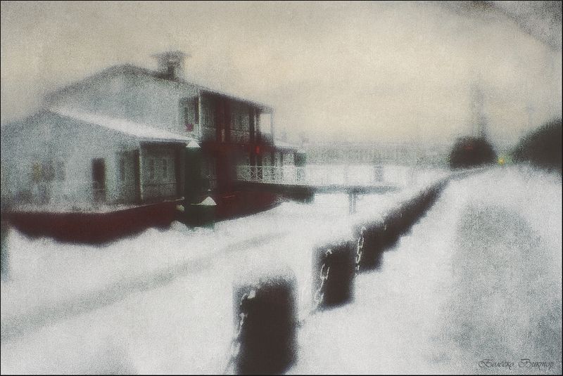 монокль, индустар-50, artрhoto, manuallens, художественное фото Вдоль зимней набережной фото превью