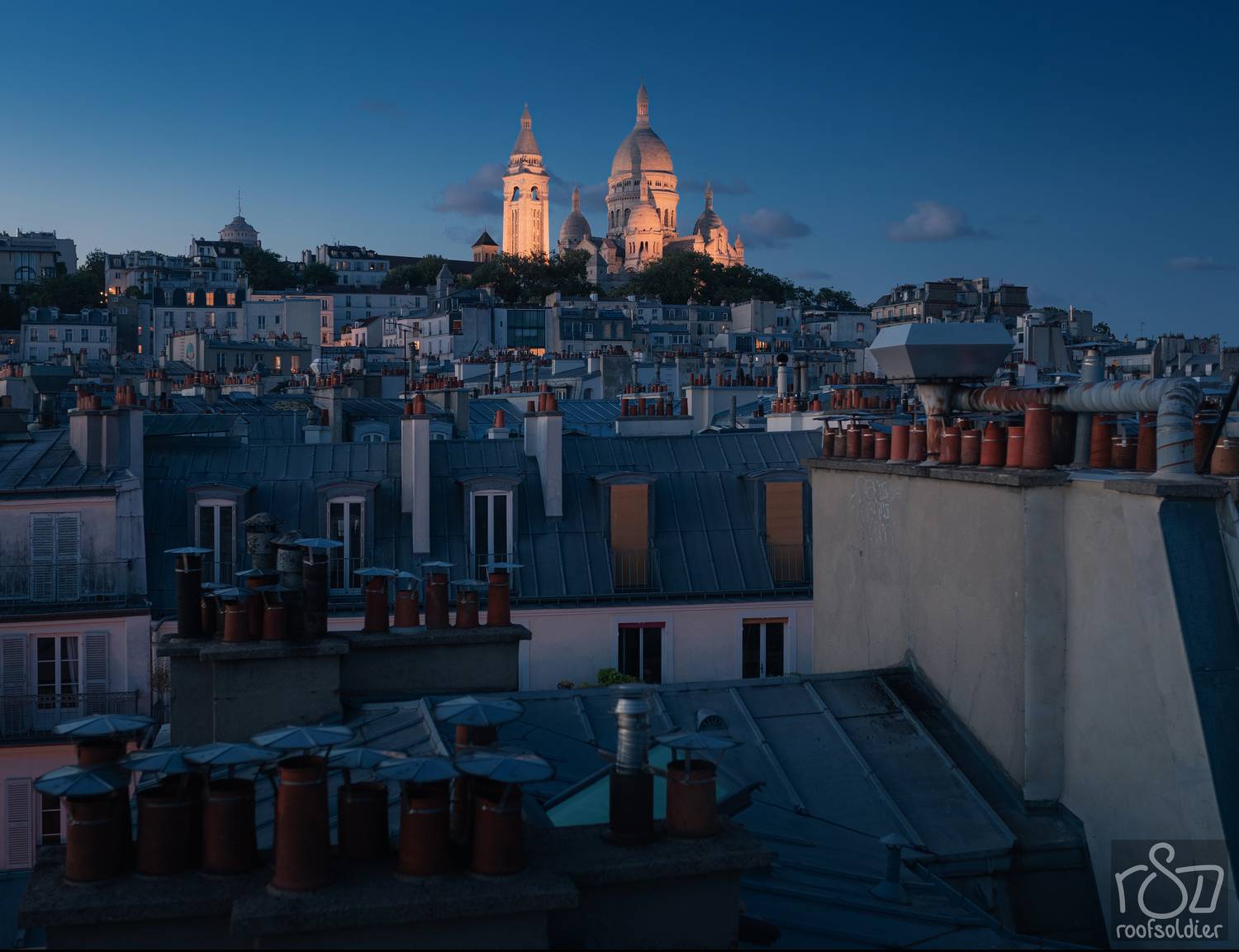 paris, france, roof, Голубев Алексей