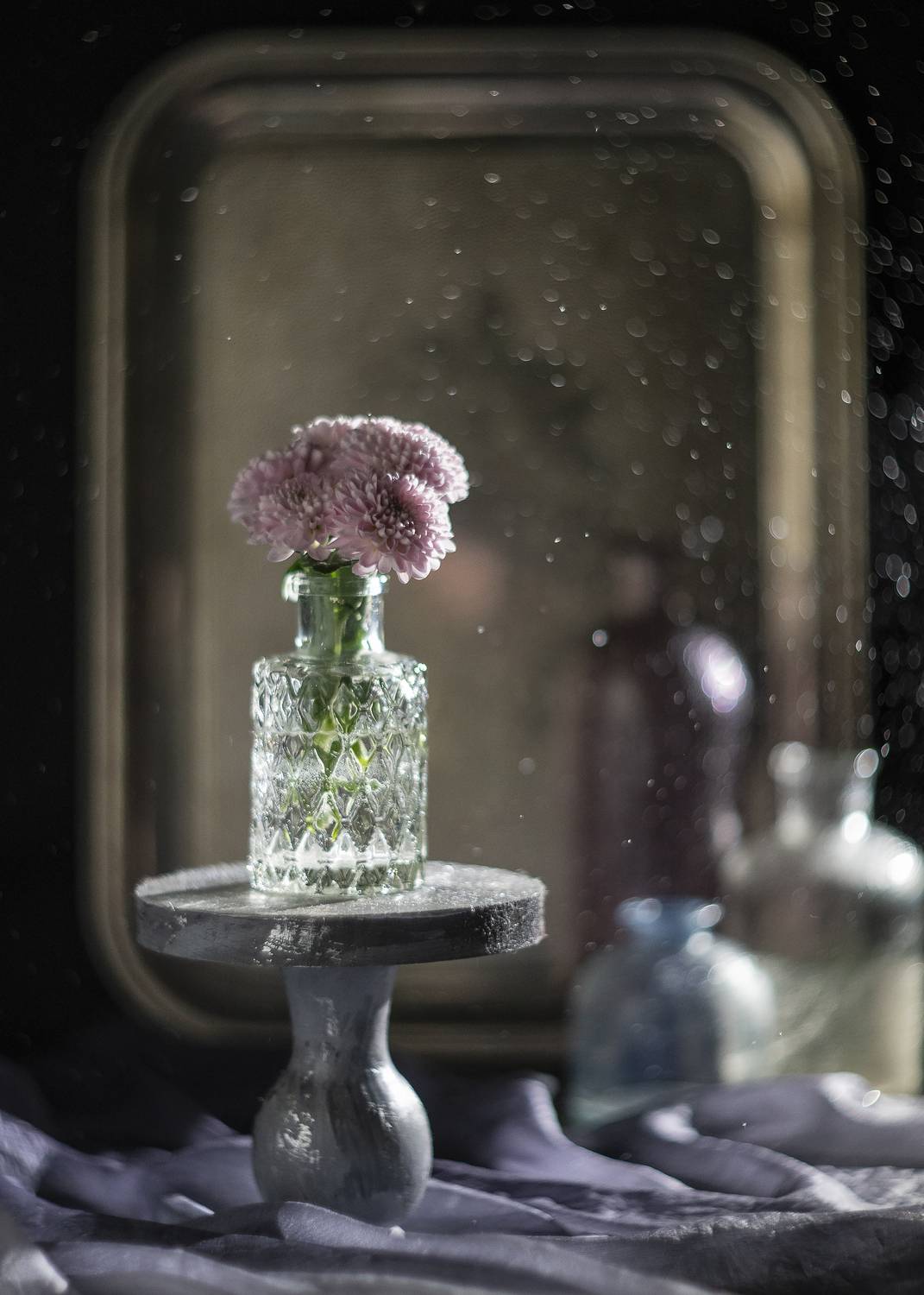 натюрморт боке хризантемы, Бакбак Тата